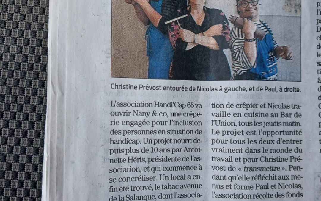 Parution dans le Journal L&rsquo;Indépendant
